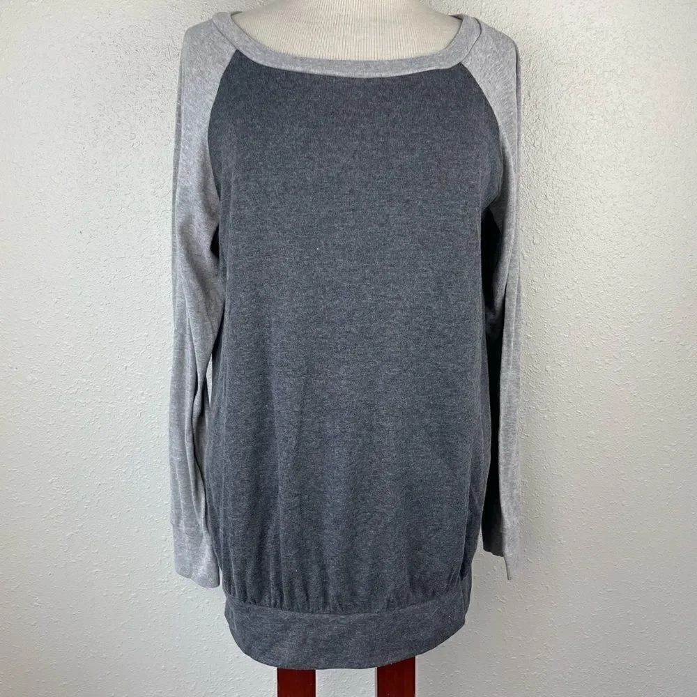 Cestyle Two-Tone Gray Long Sleeve T-Shirt Size XL EUC